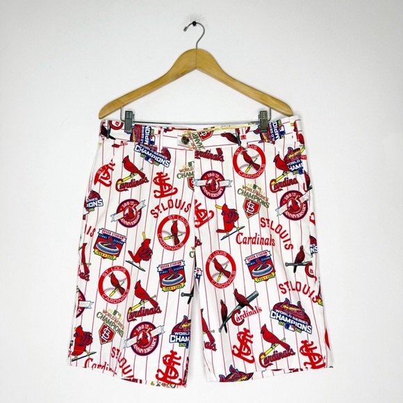 Cooperstown Collection by Loudmouth St. Louis Cardinals Shorts Size 34 - Picture 1 of 5